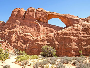 View of rock formations