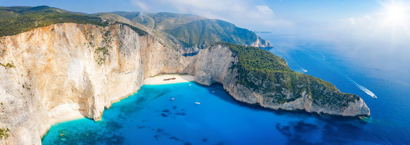 Aerial view of beach