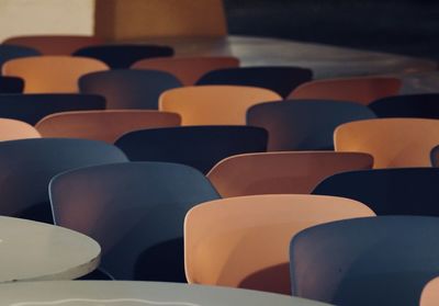 Shadow of people on chair