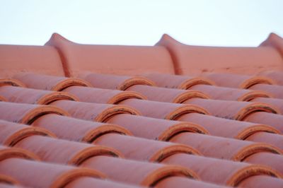 Close-up of clothes against clear sky