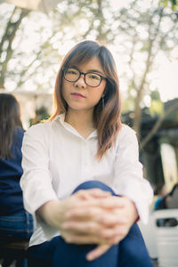 Portrait of a beautiful young woman