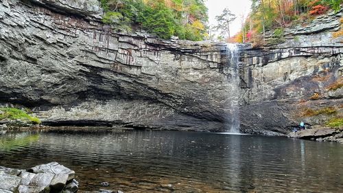 River flowing through rocks