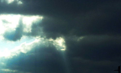 Low angle view of cloudy sky