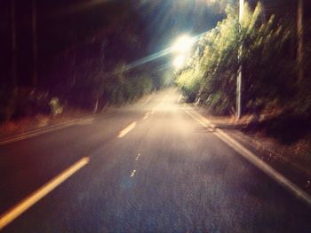 Road at night