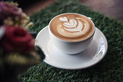 Close-up of coffee in cup