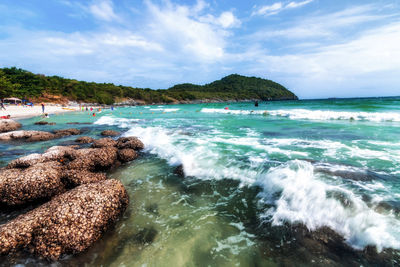 Scenic view of sea against sky