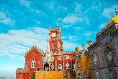 Low angle view of church against sky