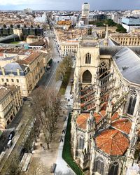 High angle view of a city