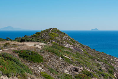 Mediterranean coastal landscape in the south of the island kos greece