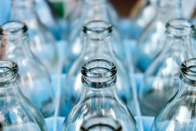 Full frame shot of bottles