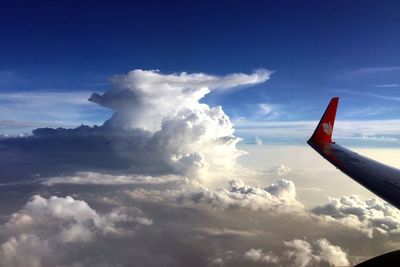 Low angle view of cloudy sky