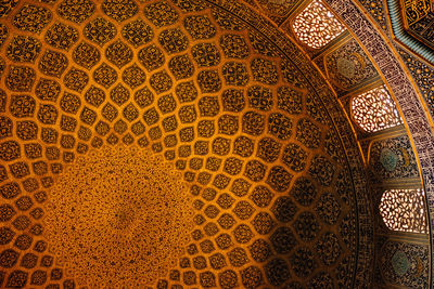 Low angle view of ceiling of building