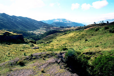 Scenic view of landscape against sky