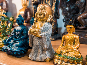 Close-up of buddha statue