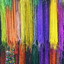 Full frame shot of colorful fabric