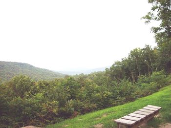 Scenic view of landscape against clear sky