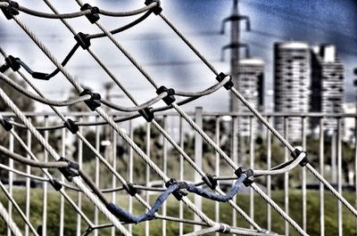 Close-up of chainlink fence
