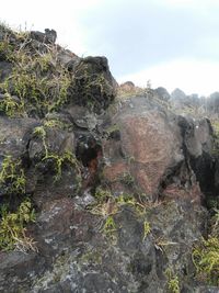 Scenic view of rock formations