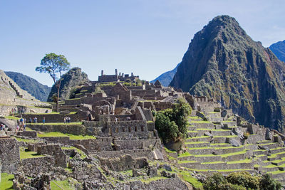 Ruins of temple against sky