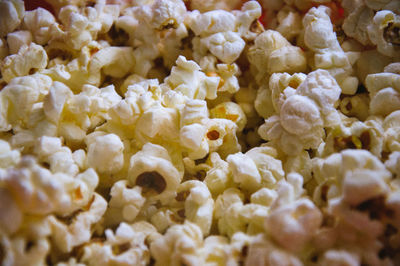 Full frame shot of popcorns