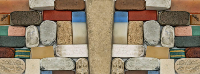 Old vintage eraser, close view