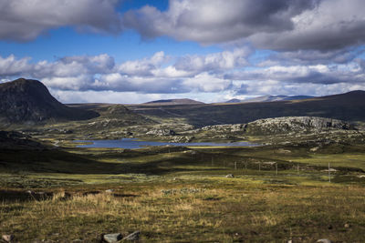 Scenic view of landscape against sky