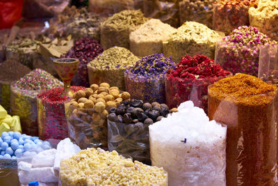 Close-up of food at market stall