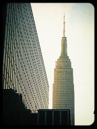 Low angle view of skyscrapers
