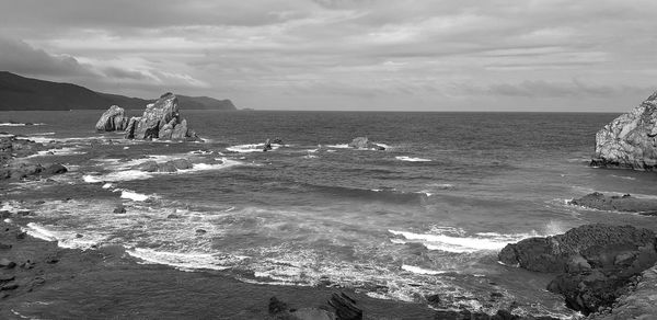 Scenic view of sea against sky