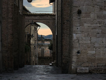 View of old building in bevagna, perugia