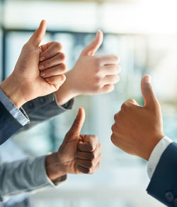 Cropped image of business colleagues shaking hands