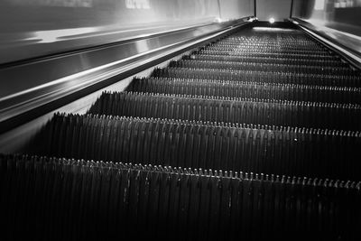 Full frame shot of escalator