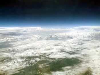 Aerial view of cloudscape against sky