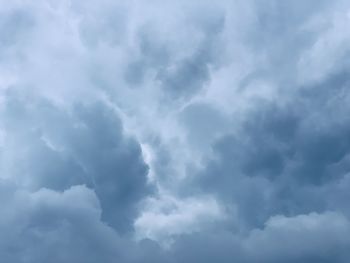 Low angle view of clouds in sky