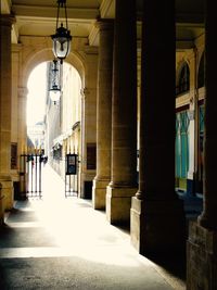 Interior of building