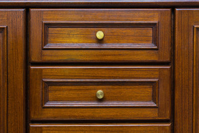 Full frame shot of closed wooden door
