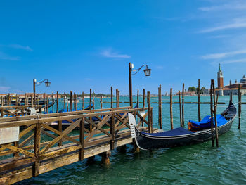 Boats in harbor