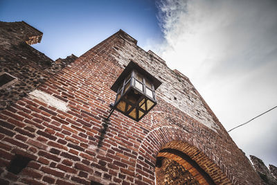 Low angle view of historical building against sky