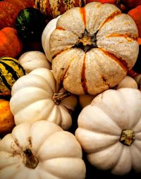 Full frame shot of pumpkins