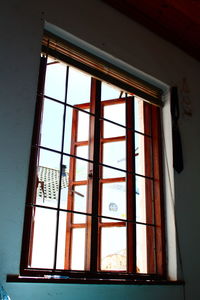 Low angle view of window at home