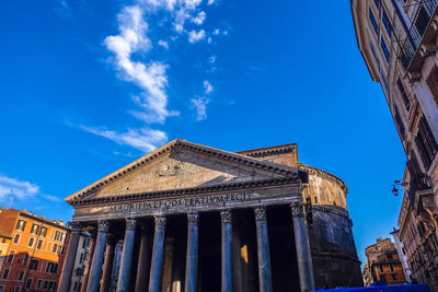 Low angle view of building against sky