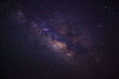 Star field against sky at night