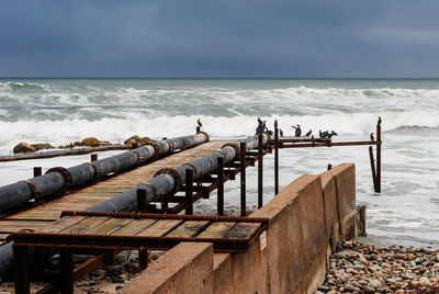 Scenic view of sea against sky