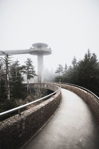 Walkway to clingman's dome, highest point tennessee, smokey mountains