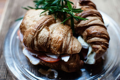 Close-up of a sandwich