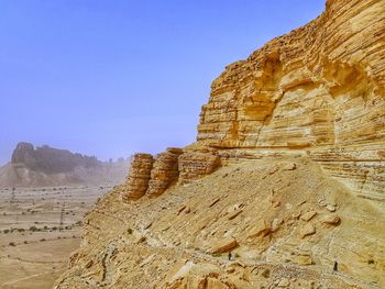 Rock formations in desert