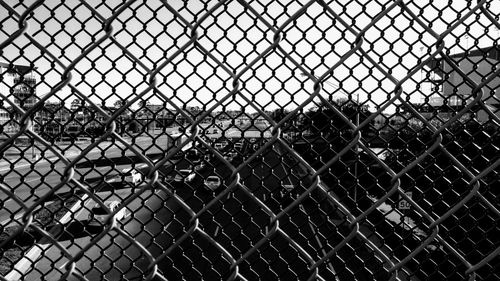 Full frame shot of chainlink fence