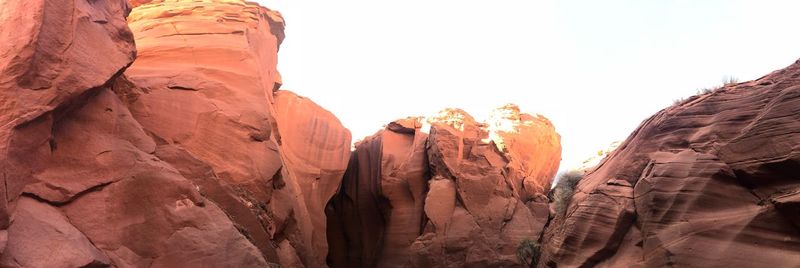 Panoramic view of rock formations