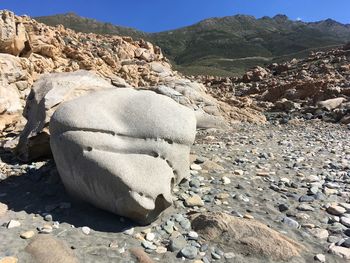 Rock formations on land