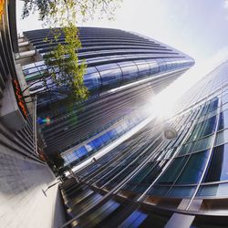 Low angle view of modern building